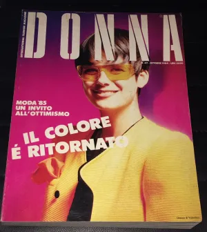 DONNA Magazine Italy October 1984 LOREDANA BERTè Carole Bouquet SIMONETTA GIANFELICI
