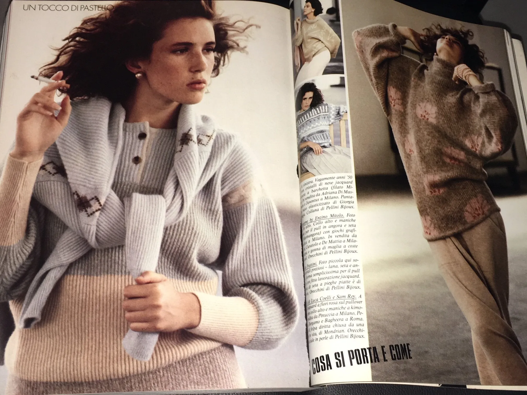 DONNA Magazine Italy October 1984 LOREDANA BERTè Carole Bouquet SIMONETTA GIANFELICI