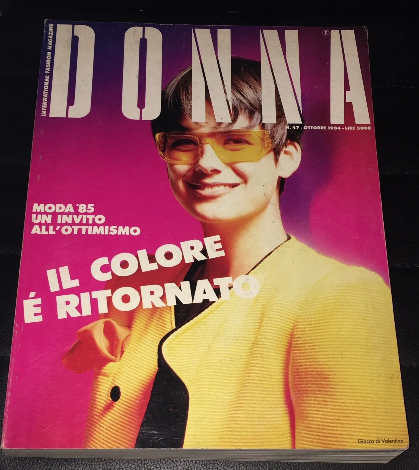 DONNA Magazine Italy October 1984 LOREDANA BERTè Carole Bouquet SIMONETTA GIANFELICI