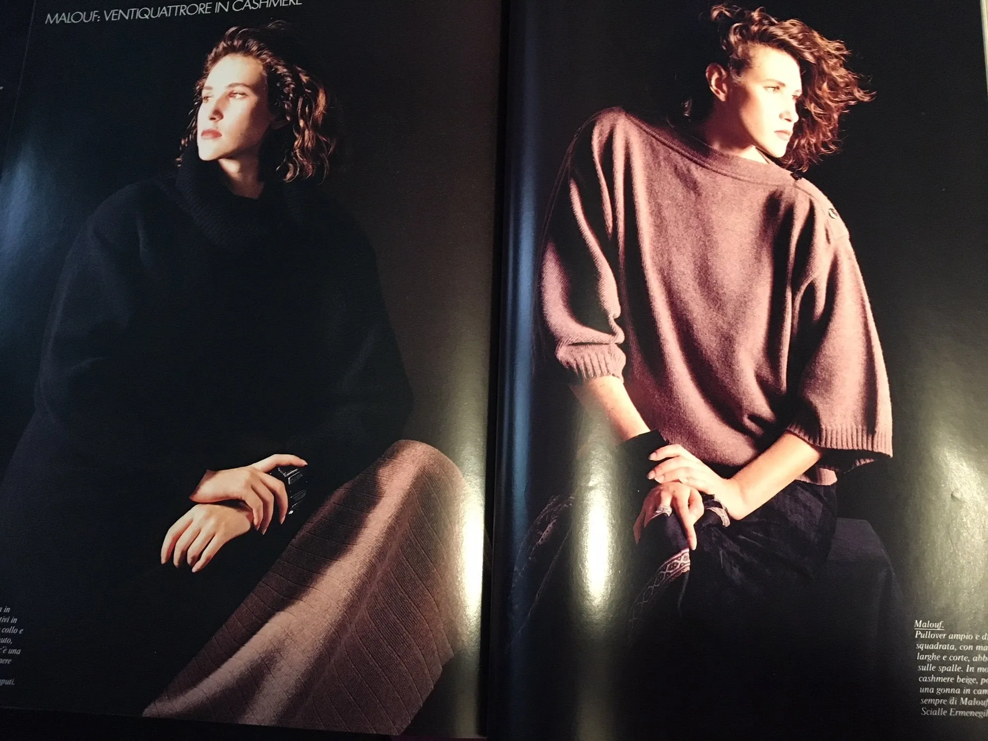 DONNA Magazine Italy September 1984 CECILIA CHANCELLOR Steevie Van Der Veen MILVA