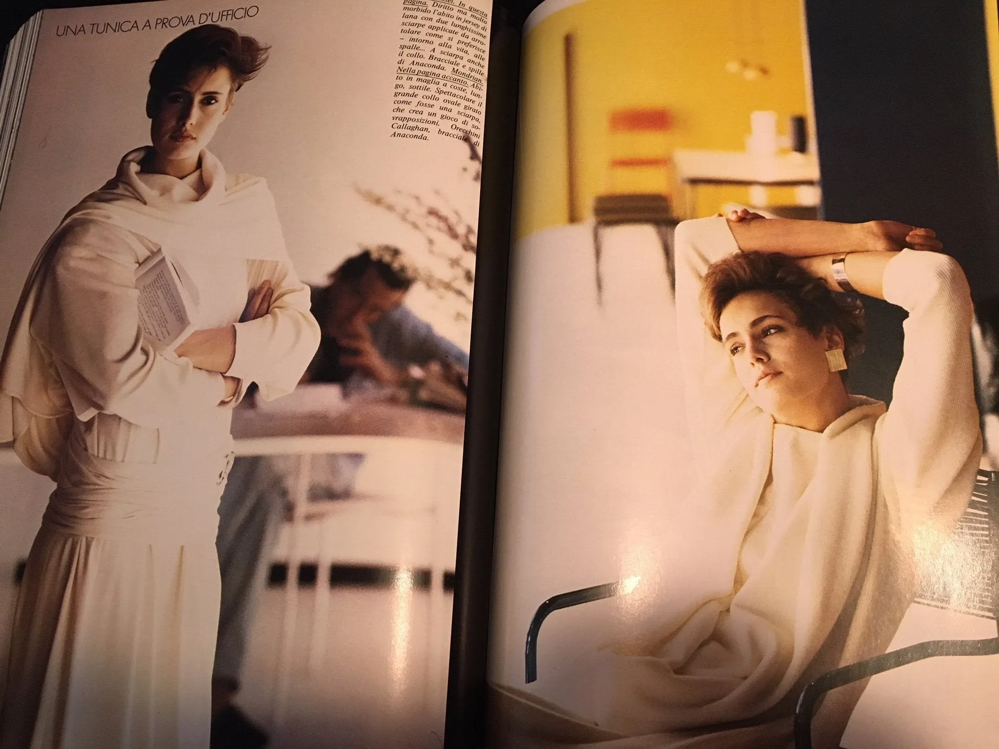 DONNA Magazine Italy September 1984 CECILIA CHANCELLOR Steevie Van Der Veen MILVA