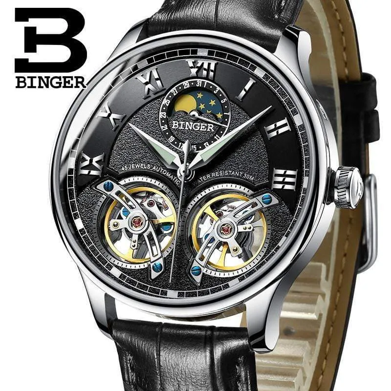 Double Tourbillon Switzerland Men's Automatic Watch