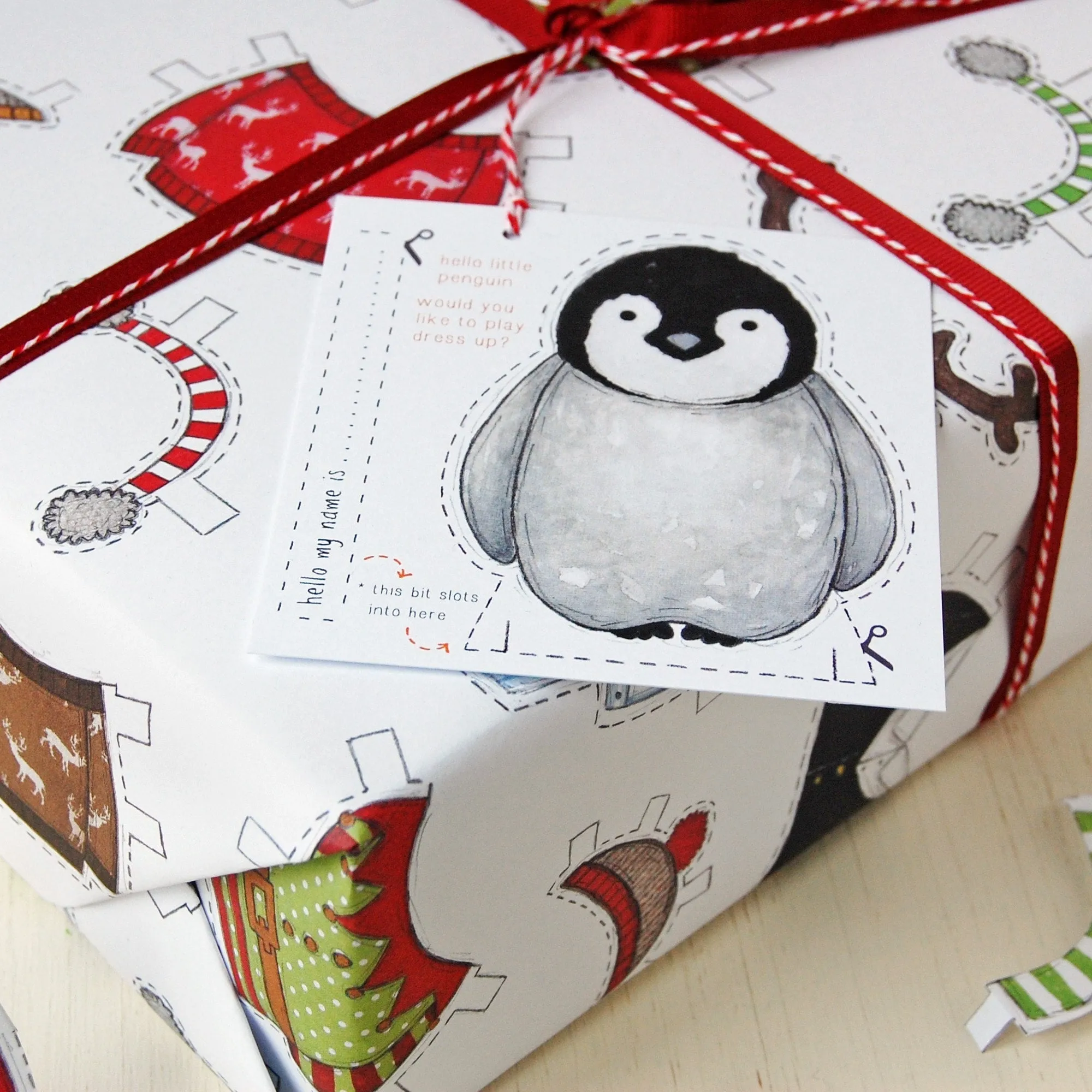 Dress Up A Penguin Card