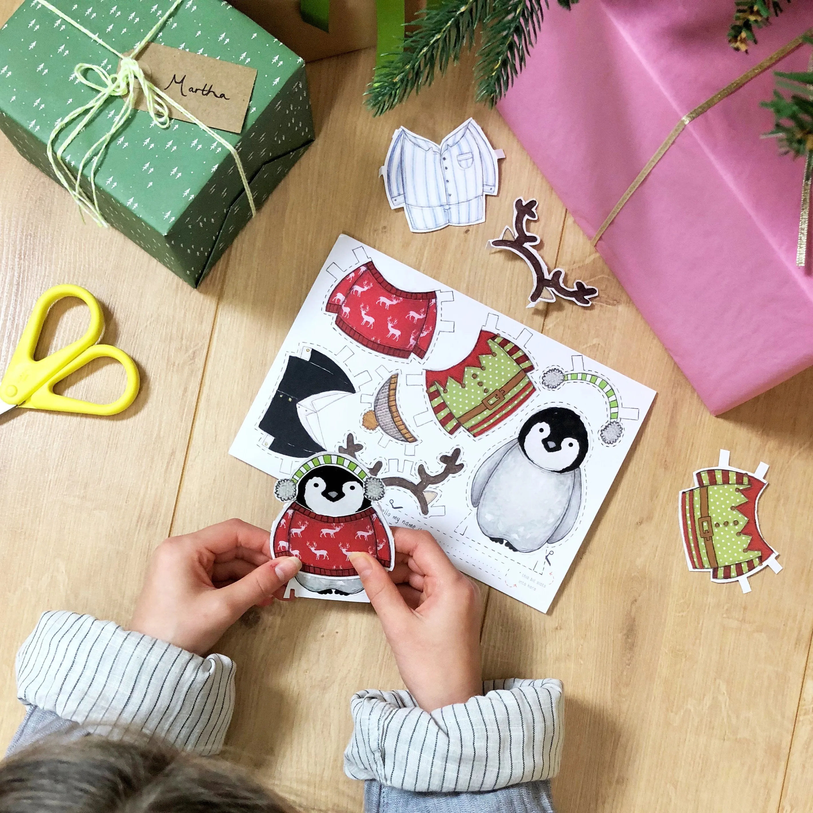 Dress Up A Penguin Card