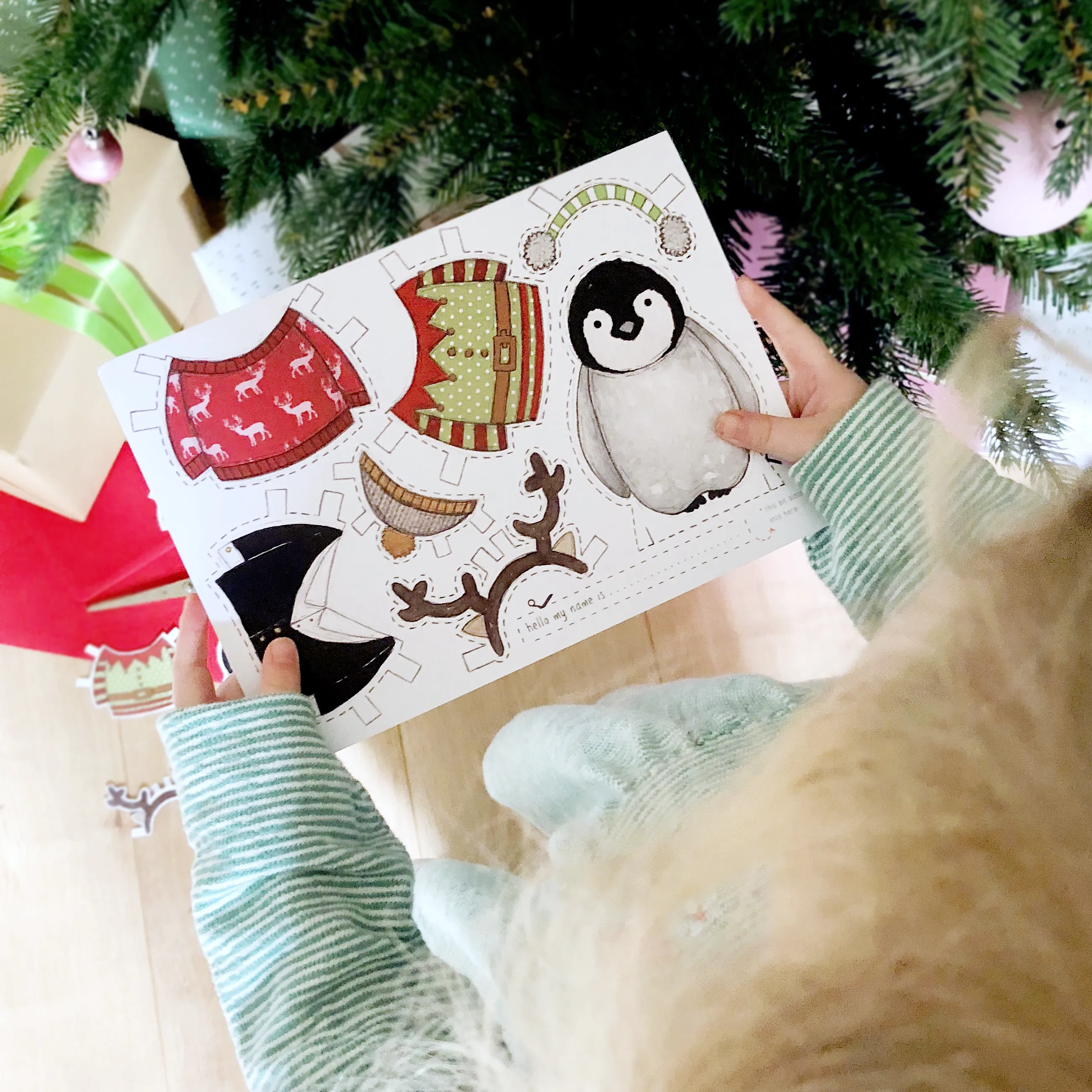 Dress Up A Penguin Card