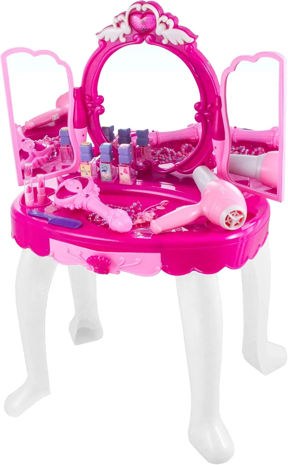 dressing Table Mirror Infrared Control | With Light, With Music & Infrared Control Toys For Girls