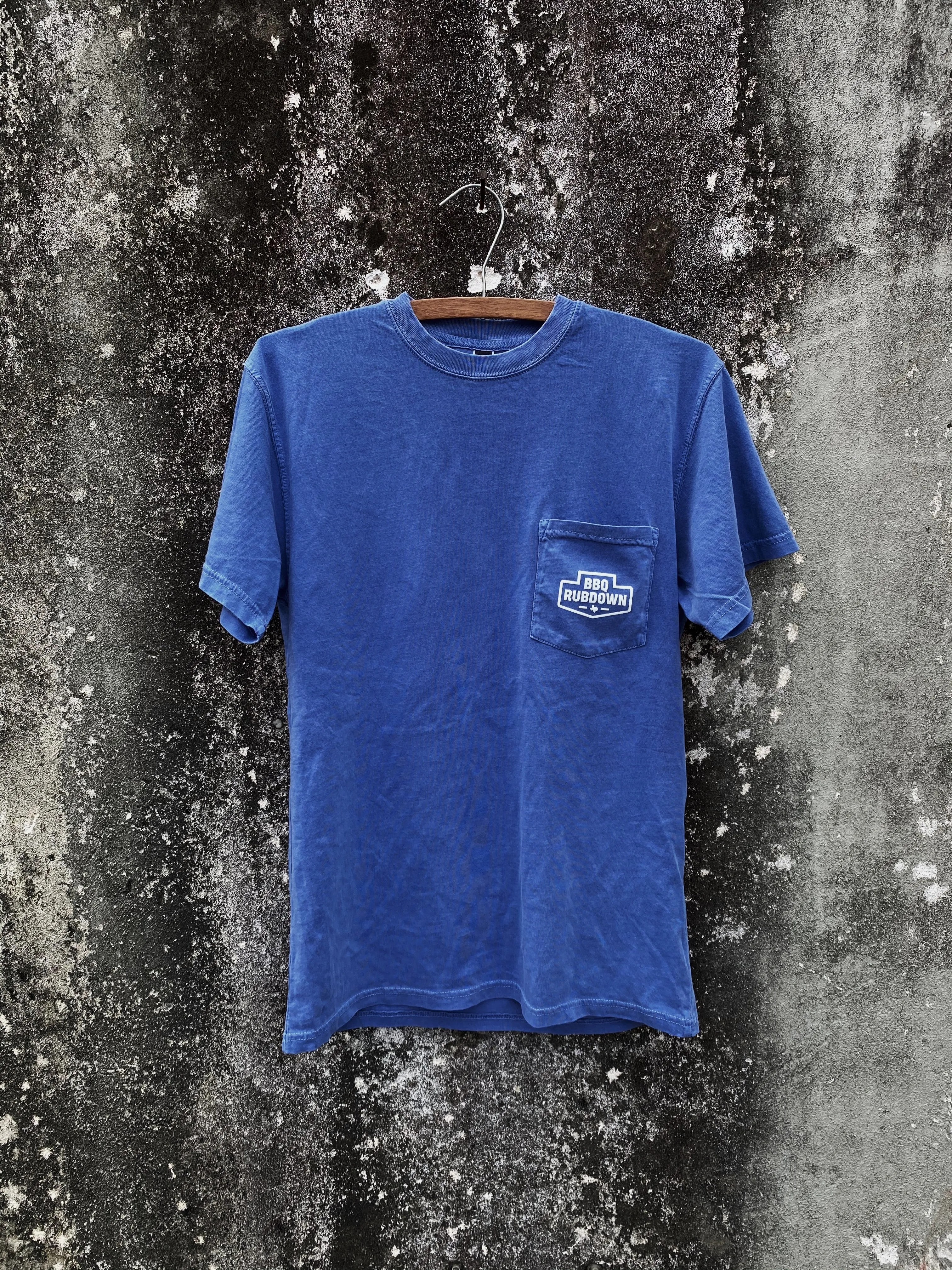 Dual Logo Pocket Tee - Peri Blue