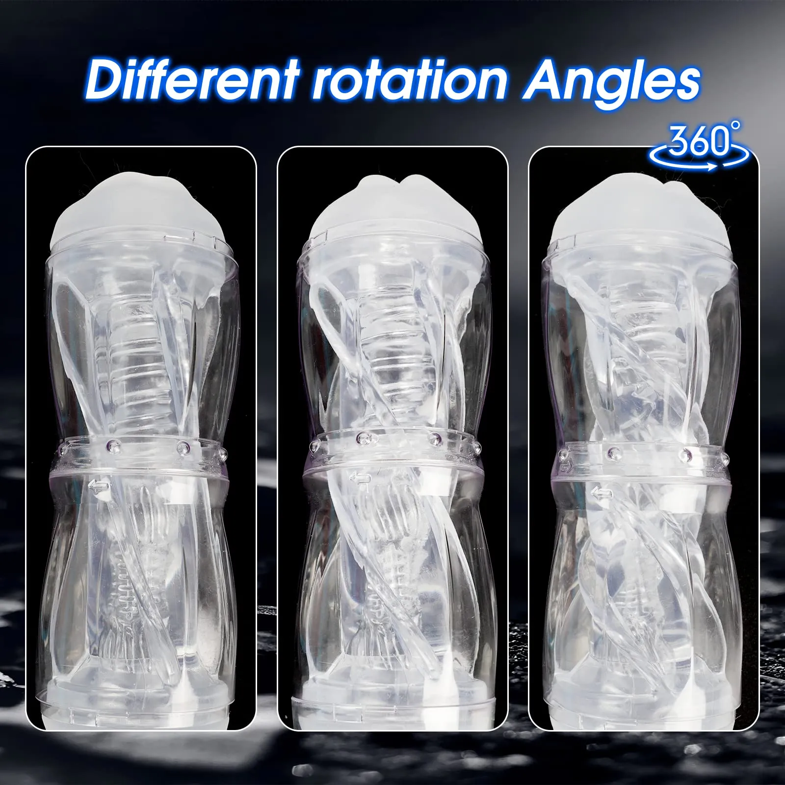 Dual Open ended 360° Rotating Male Masturbators Tantabosom