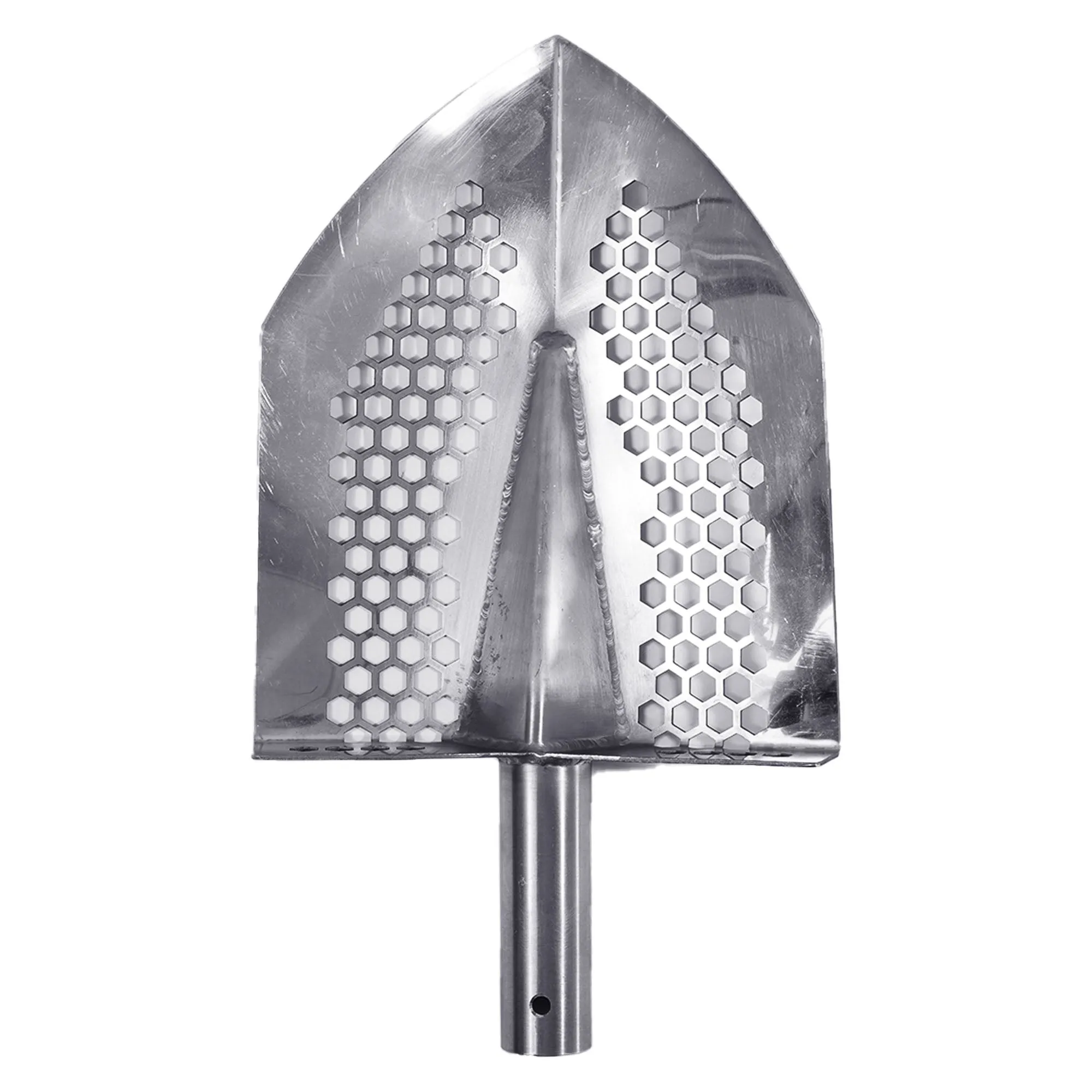 Dune Scoops Stainless Steel 2.0mm Shovel for Digging/10mm Hexahedron Holes and Carbon Fiber Rod with Handle