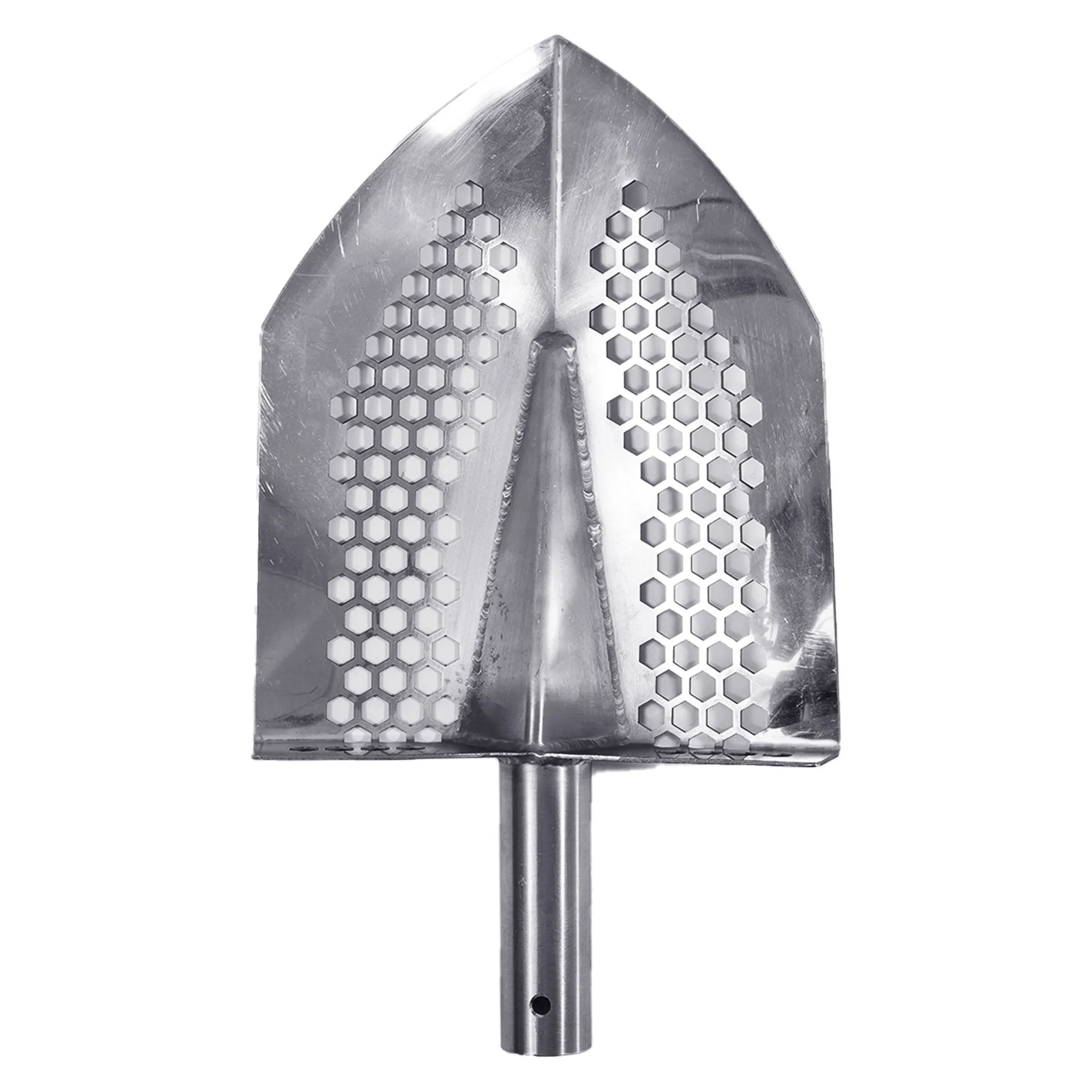 Dune Scoops Stainless Steel 2.0mm Shovel for Digging/10mm Hexahedron Holes with Collapsible Stainless Steel Handle Universal Pole