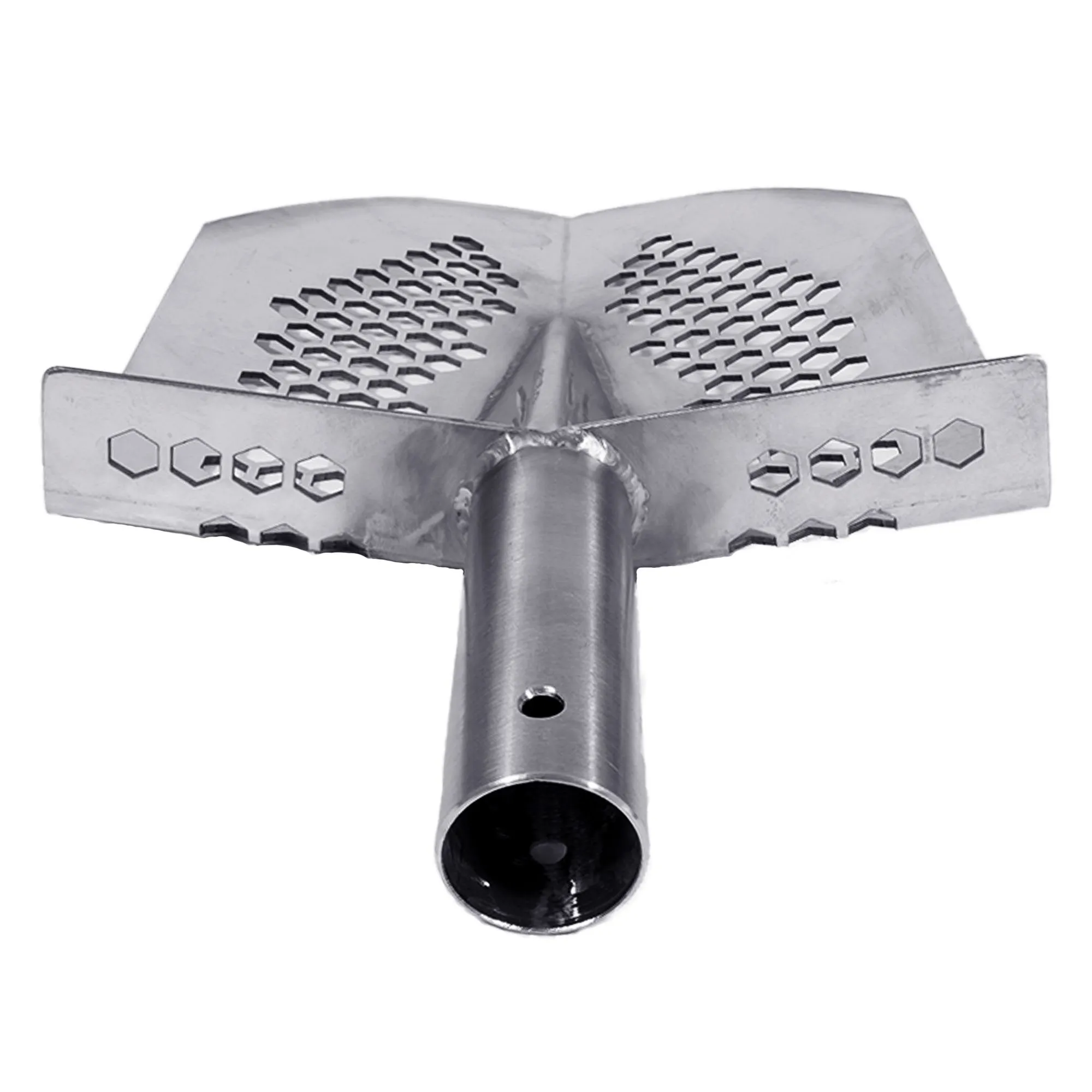 Dune Scoops Stainless Steel 2.0mm Shovel for Digging/10mm Hexahedron Holes with Collapsible Stainless Steel Handle Universal Pole