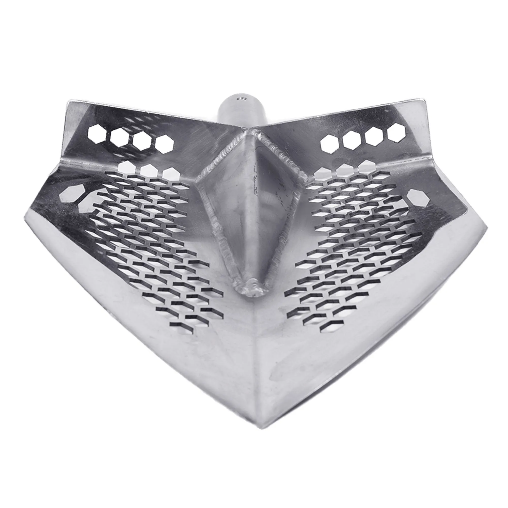 Dune Scoops Stainless Steel 2.0mm Shovel for Digging/10mm Hexahedron Holes with Collapsible Stainless Steel Handle Universal Pole