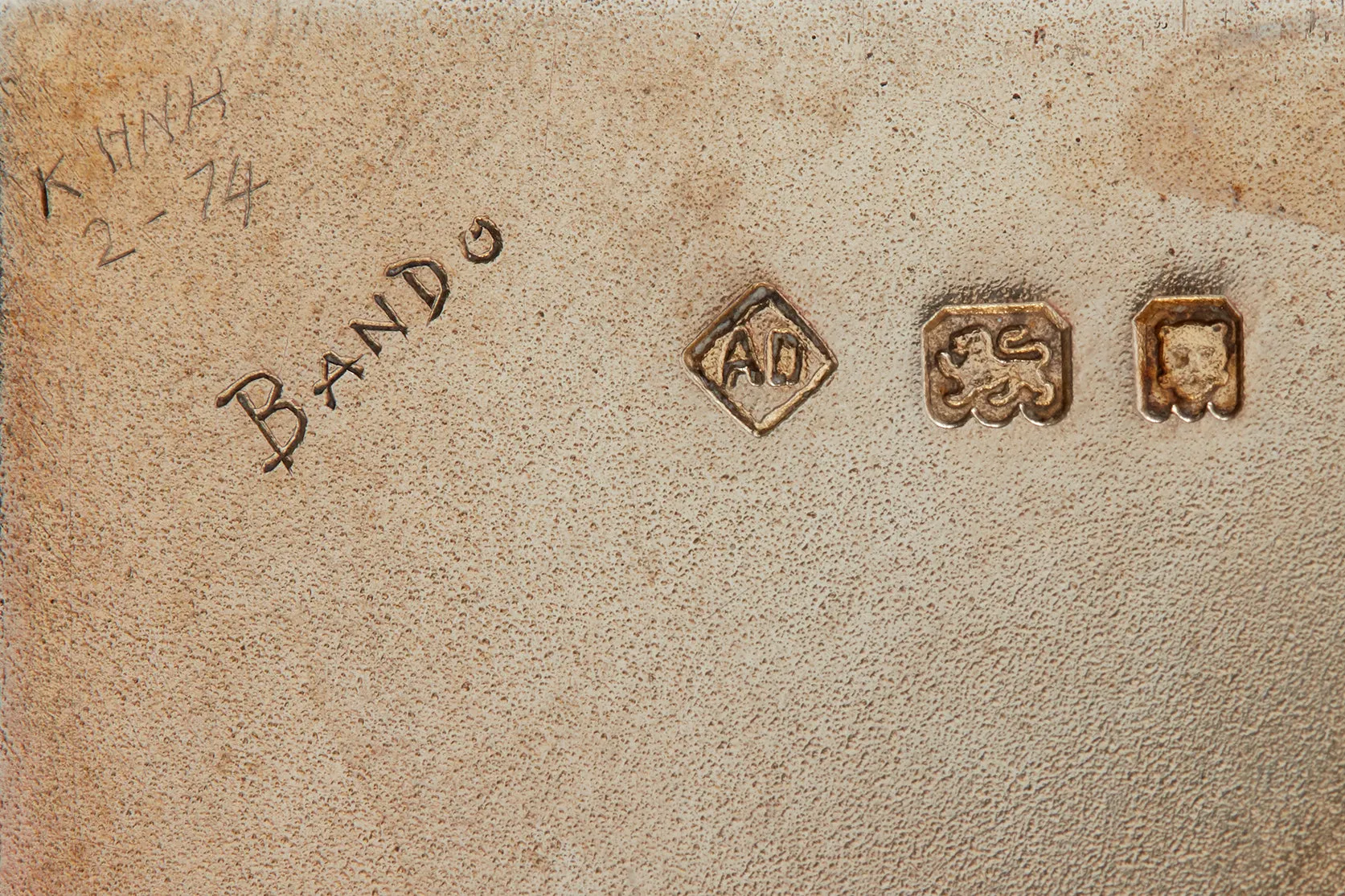 Dunhill "Bando" Silver Smoking Desk Compendium
