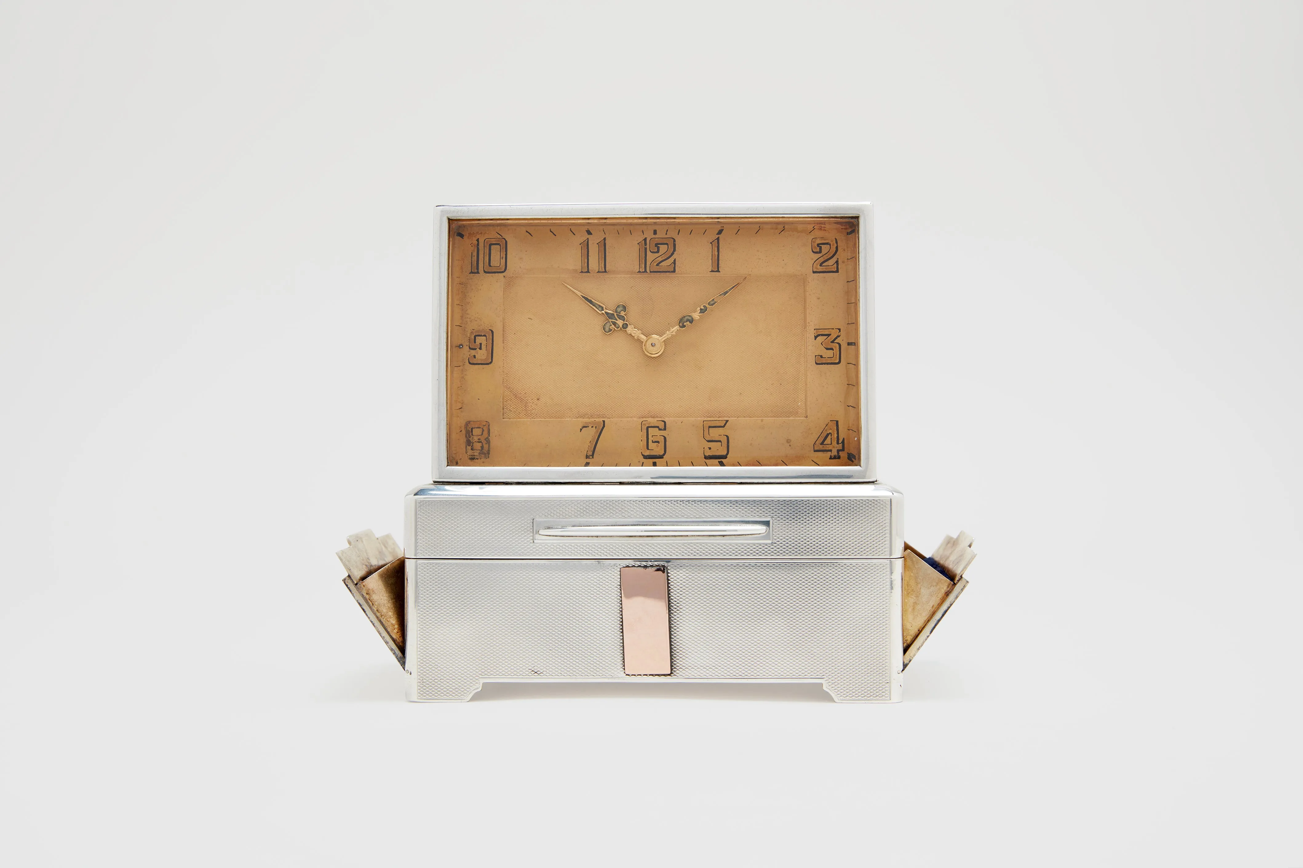 Dunhill "Bando" Silver Smoking Desk Compendium