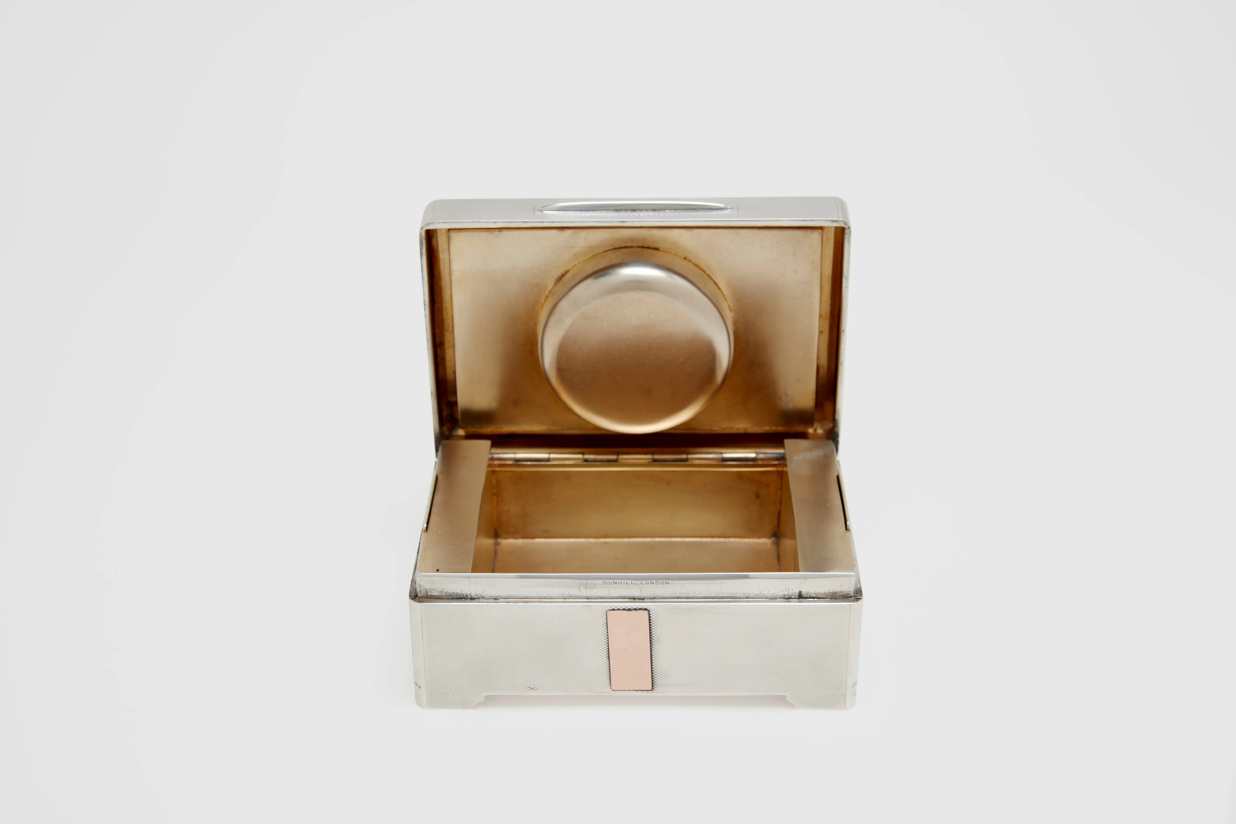 Dunhill "Bando" Silver Smoking Desk Compendium