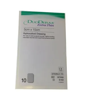 Duoderm Extra Thin 5cm x 10cm Hydrocolloid Dressing S163