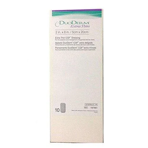 Duoderm Extra Thin Hydrocolloid Dressings 5cm x 20cm x 10 S164