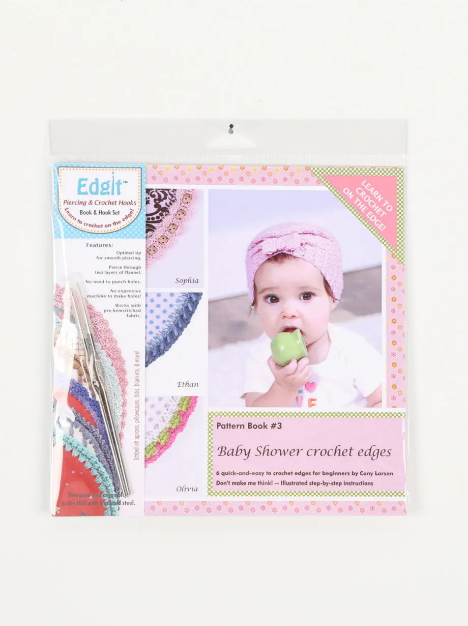 E110 - SET BOOK #3 & HOOKS - Edgit! Piercing & Crochet Hooks Set