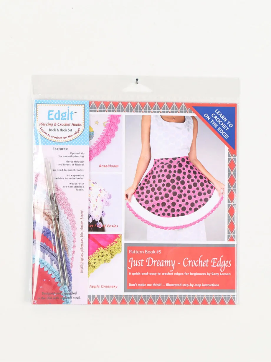 E116 - SET BOOK #5 & HOOKS - Edgit! Piercing & Crochet Hooks Set