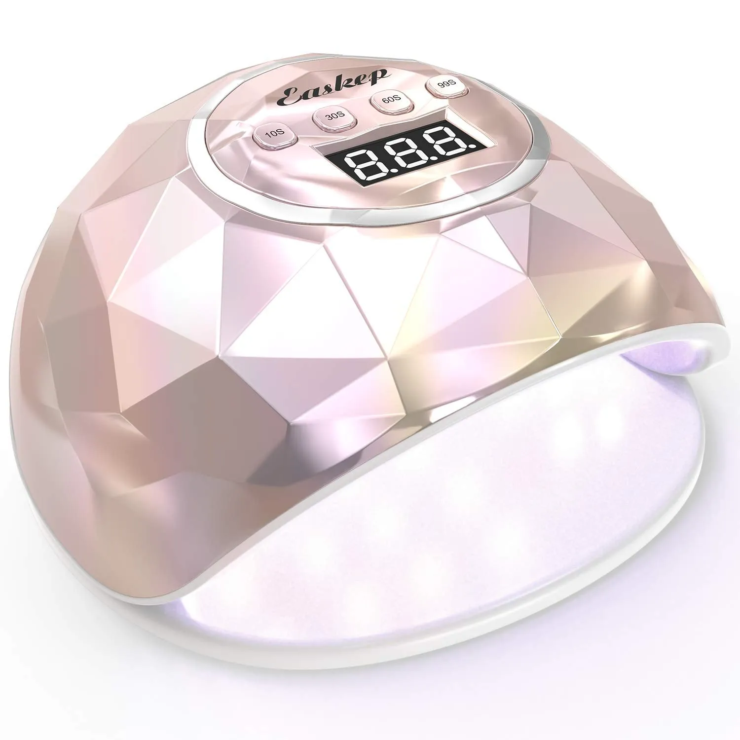 Easkep UV LED Nail Lamp 86W Nail Dryer with LED UV Light for Nails Lamp 4 Timer Setting Auto Sensor, Temperature Protection Gel Nail Polish Curing Dryer for Home and Salon