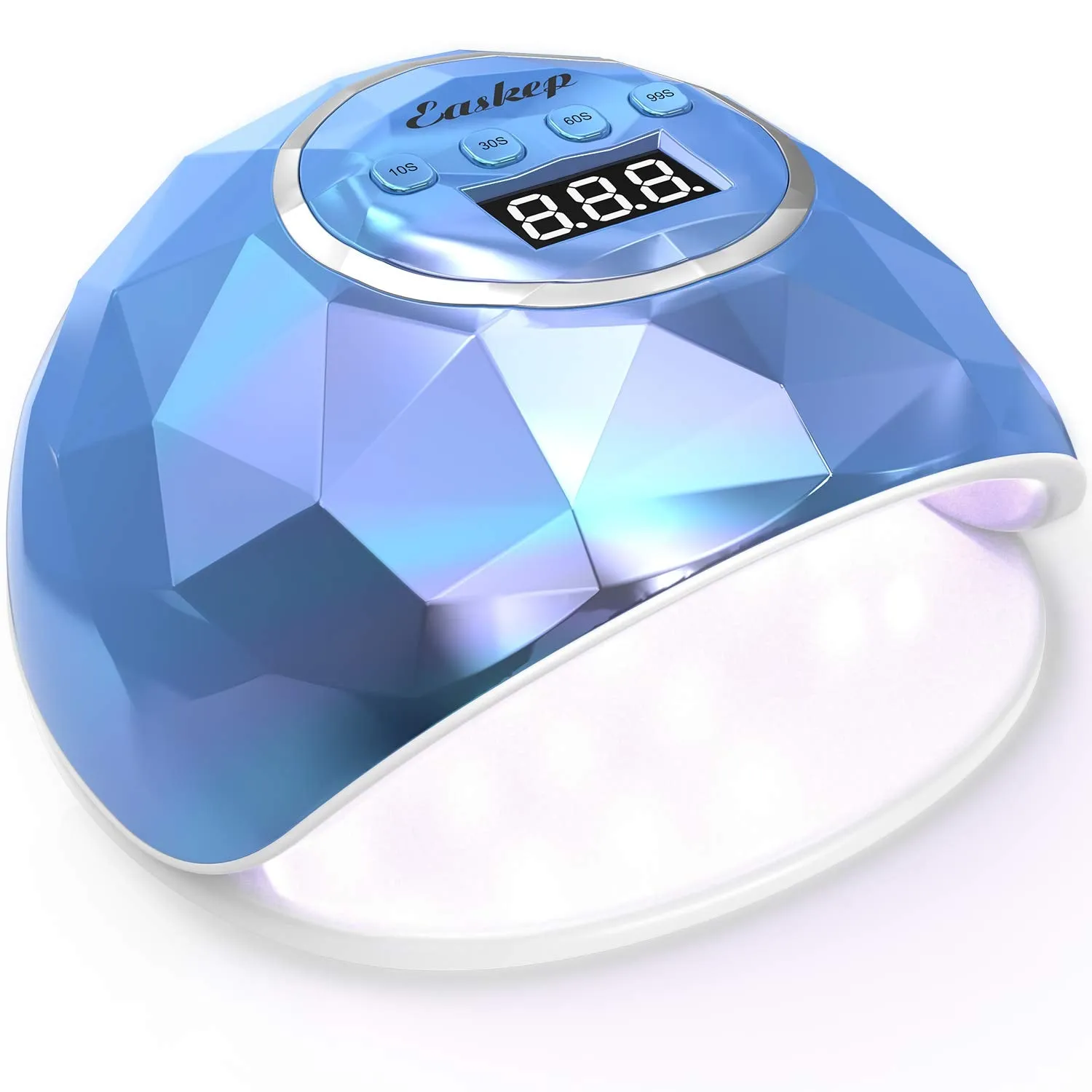 Easkep UV LED Nail Lamp 86W Nail Dryer with LED UV Light for Nails Lamp 4 Timer Setting Auto Sensor, Temperature Protection Gel Nail Polish Curing Dryer for Home and Salon