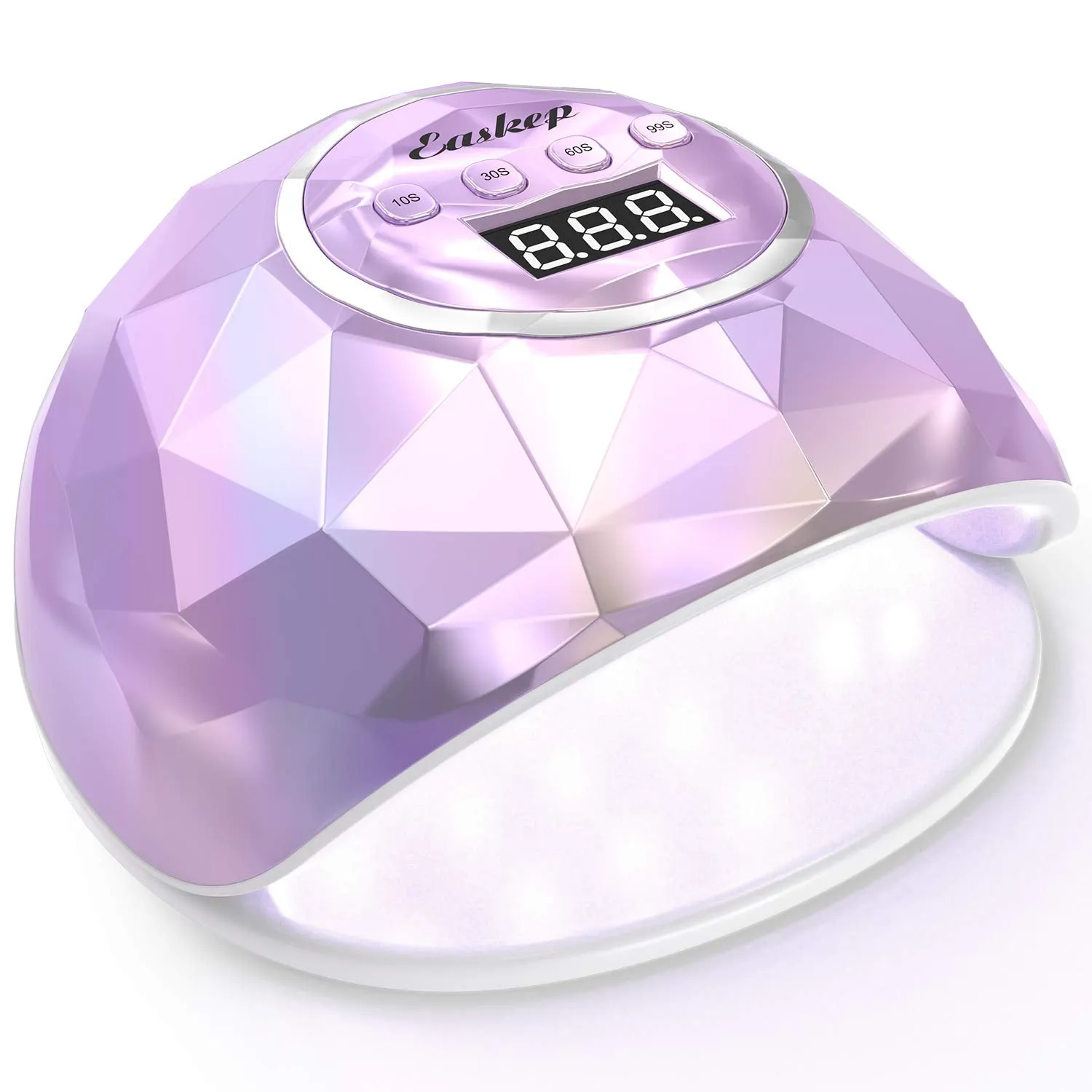 Easkep UV LED Nail Lamp 86W Nail Dryer with LED UV Light for Nails Lamp 4 Timer Setting Auto Sensor, Temperature Protection Gel Nail Polish Curing Dryer for Home and Salon