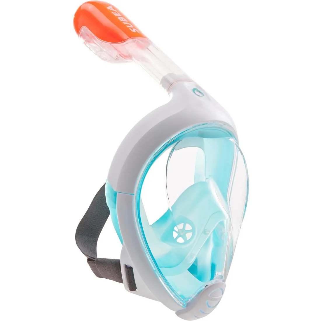 Easybreath Mask and Fins Snorkelling Set - Turquoise Blue Black