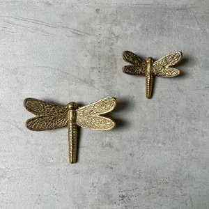 Edit House & Home-Home Artisan Seraphine Metal Dragonfly Wall Sculpture (Gold)  Set of 2