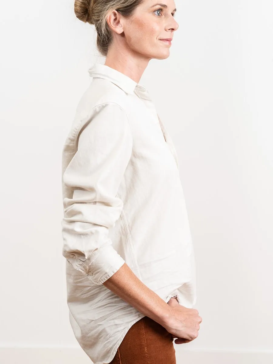eileen shirt - vintage white
