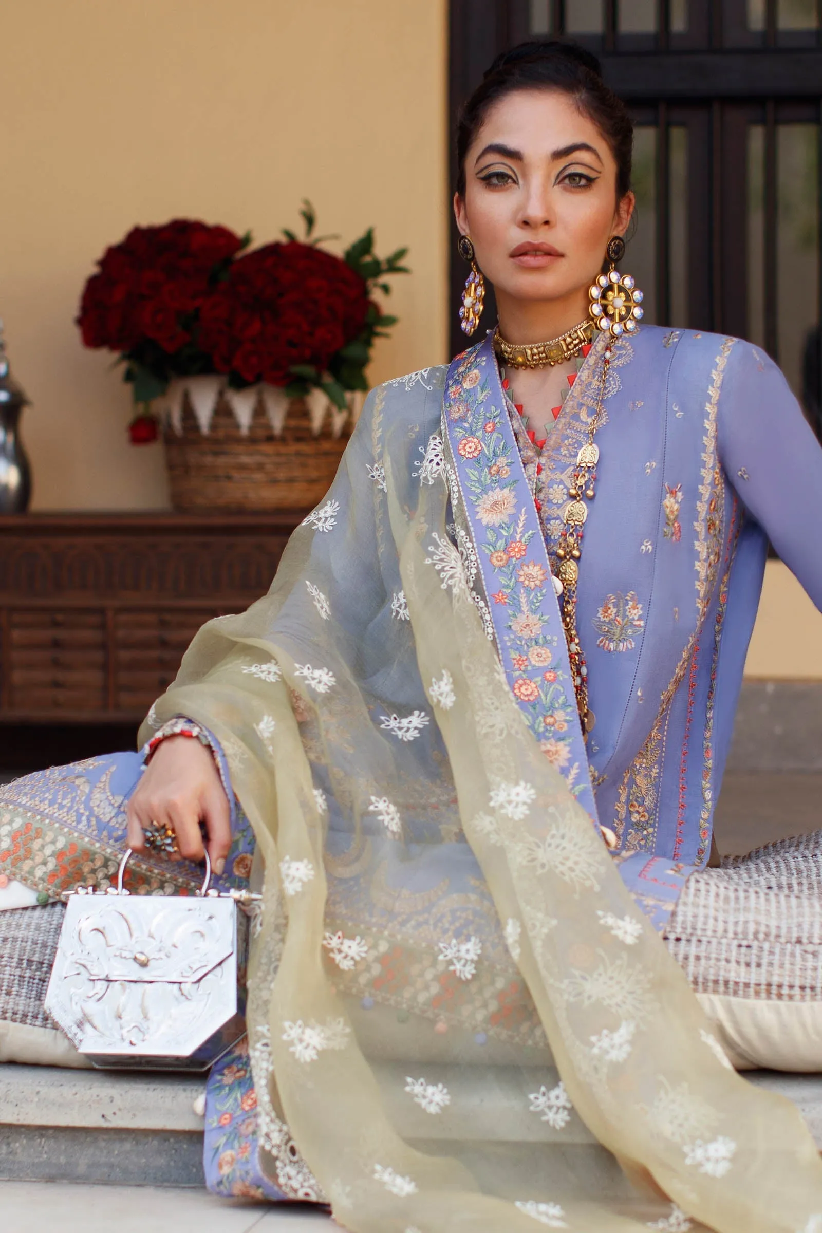 EL22-02 B (ZENEL)  | Elan Lawn 2022 | Unstitched Embroidered Lawn Suit