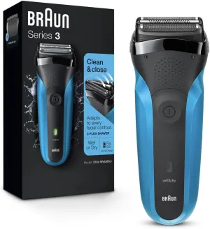 Electric Razor for Men, Series 3 310S Electric Foil Shaver, Rechargeable, Wet & Dry