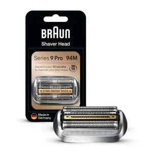 Electric Shaver Head Replacement Part 94M, Compatible with Series 9 Pro and Series 9 Electric Razors for Men, Silver