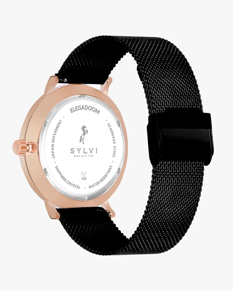 Elegadoom Black Rosegold Mesh