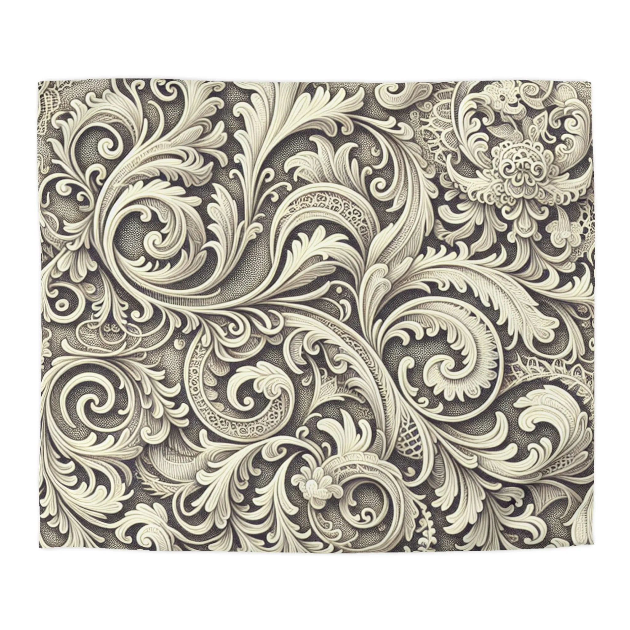 Elegant Floral Microfiber Duvet Cover - Luxury Bedding Decor