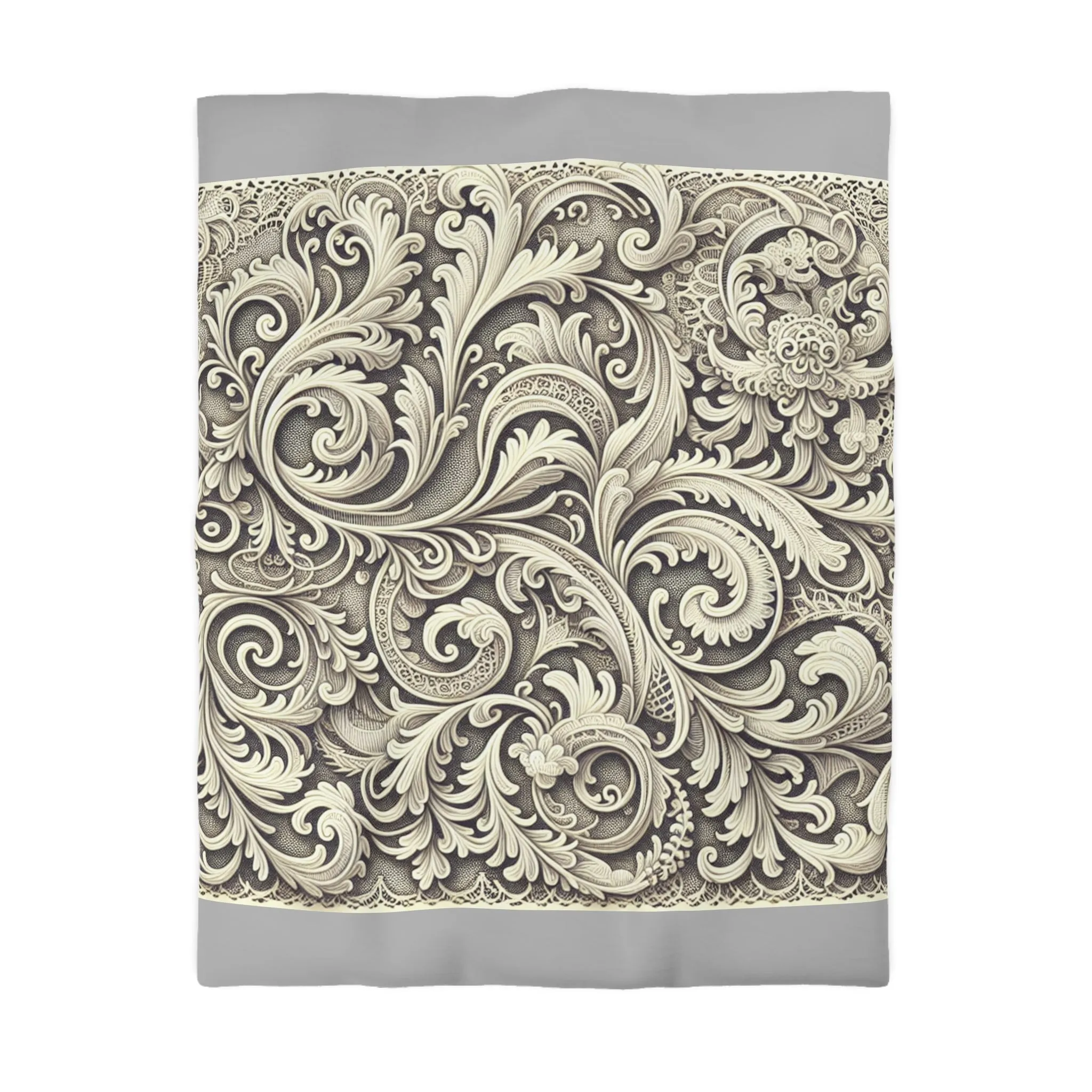 Elegant Floral Microfiber Duvet Cover - Luxury Bedding Decor