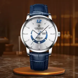 Elegant Moonphase Watch with Luminous Calendar Week
