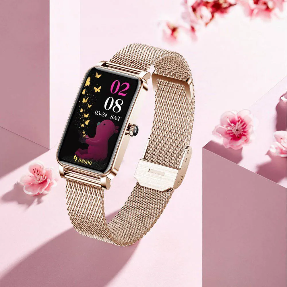 Elegant Women’s Smartwatch – Stylish, Functional & Health-Focused