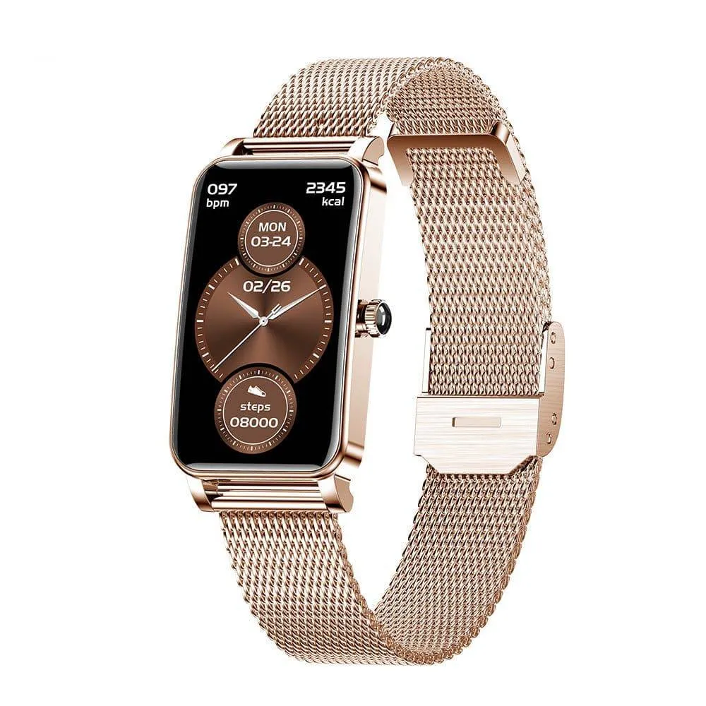 Elegant Women’s Smartwatch – Stylish, Functional & Health-Focused