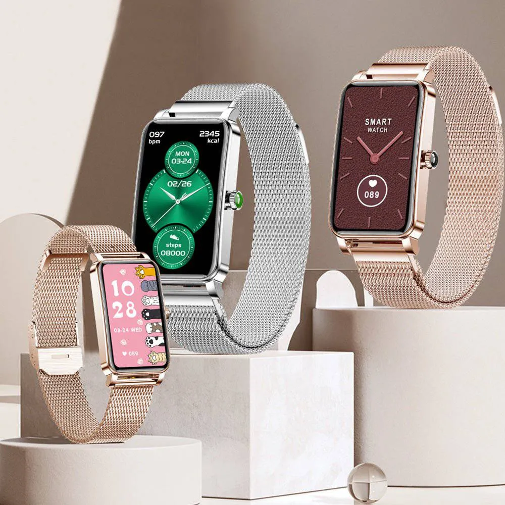 Elegant Women’s Smartwatch – Stylish, Functional & Health-Focused