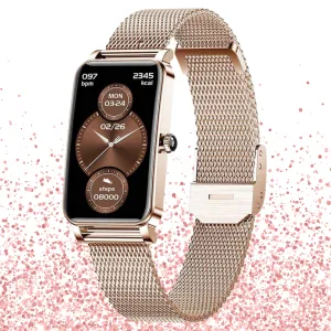 Elegant Women’s Smartwatch – Stylish, Functional & Health-Focused
