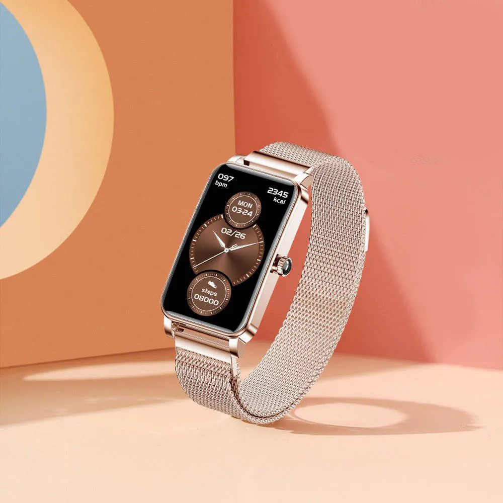 Elegant Women’s Smartwatch – Stylish, Functional & Health-Focused