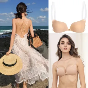 Elevate Your Look: Silicone Push-Up Bra with Transparent Straps