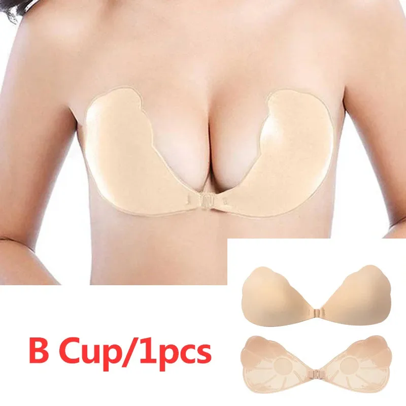 Elevate Your Look: Silicone Push-Up Bra with Transparent Straps