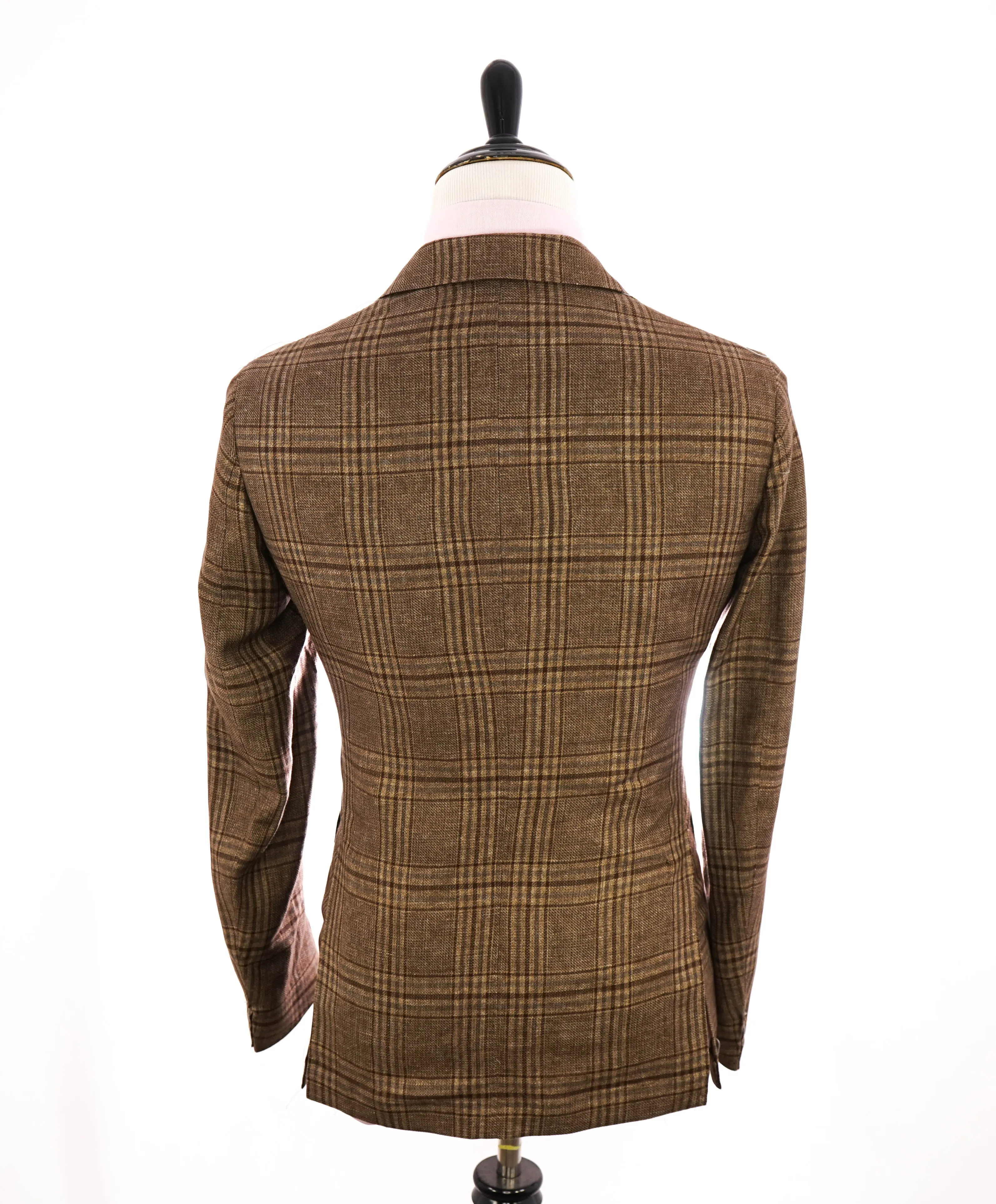 ELEVENTY - By ERMENEGILDO ZEGNA "Wool/Linen/Silk" Brown Blazer - 40 (50 EU)