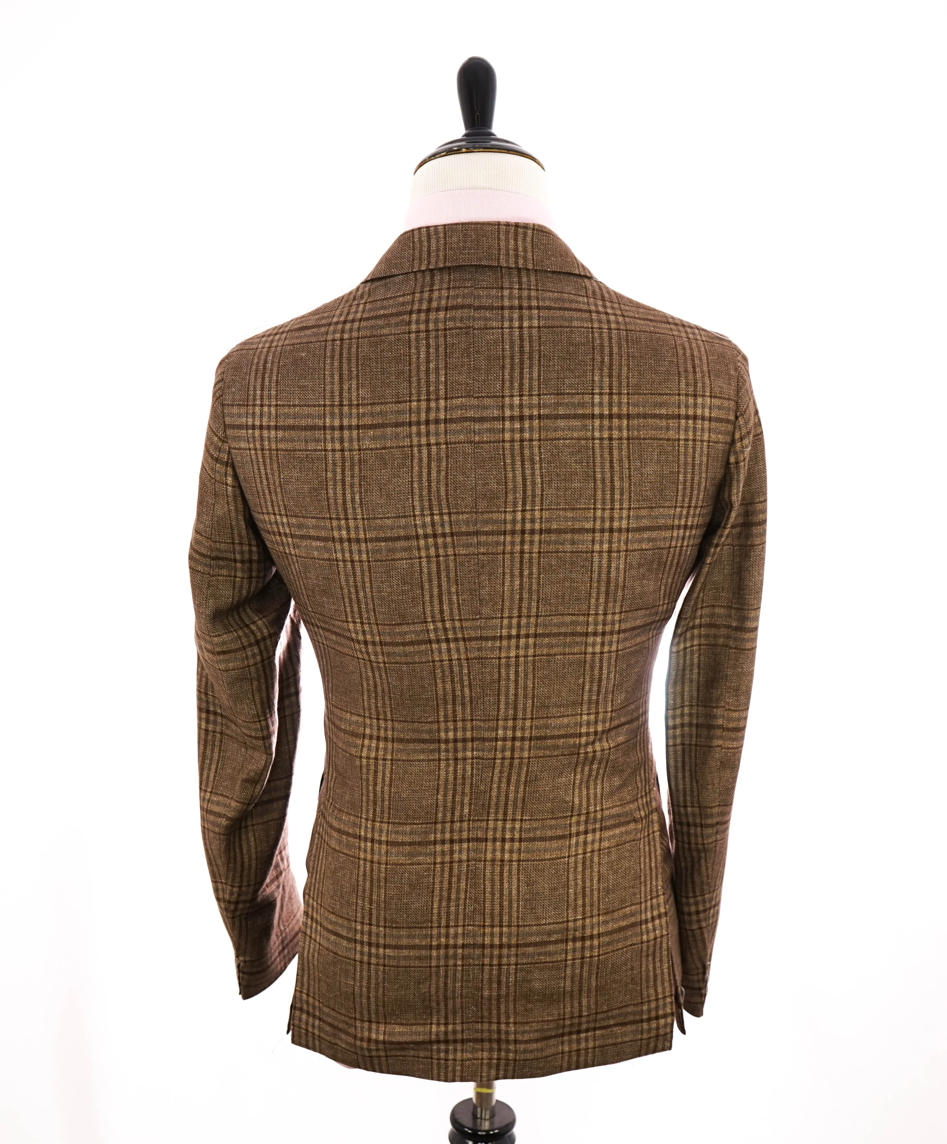 ELEVENTY - By ERMENEGILDO ZEGNA "Wool/Linen/Silk" Brown Blazer - 40 (50 EU)