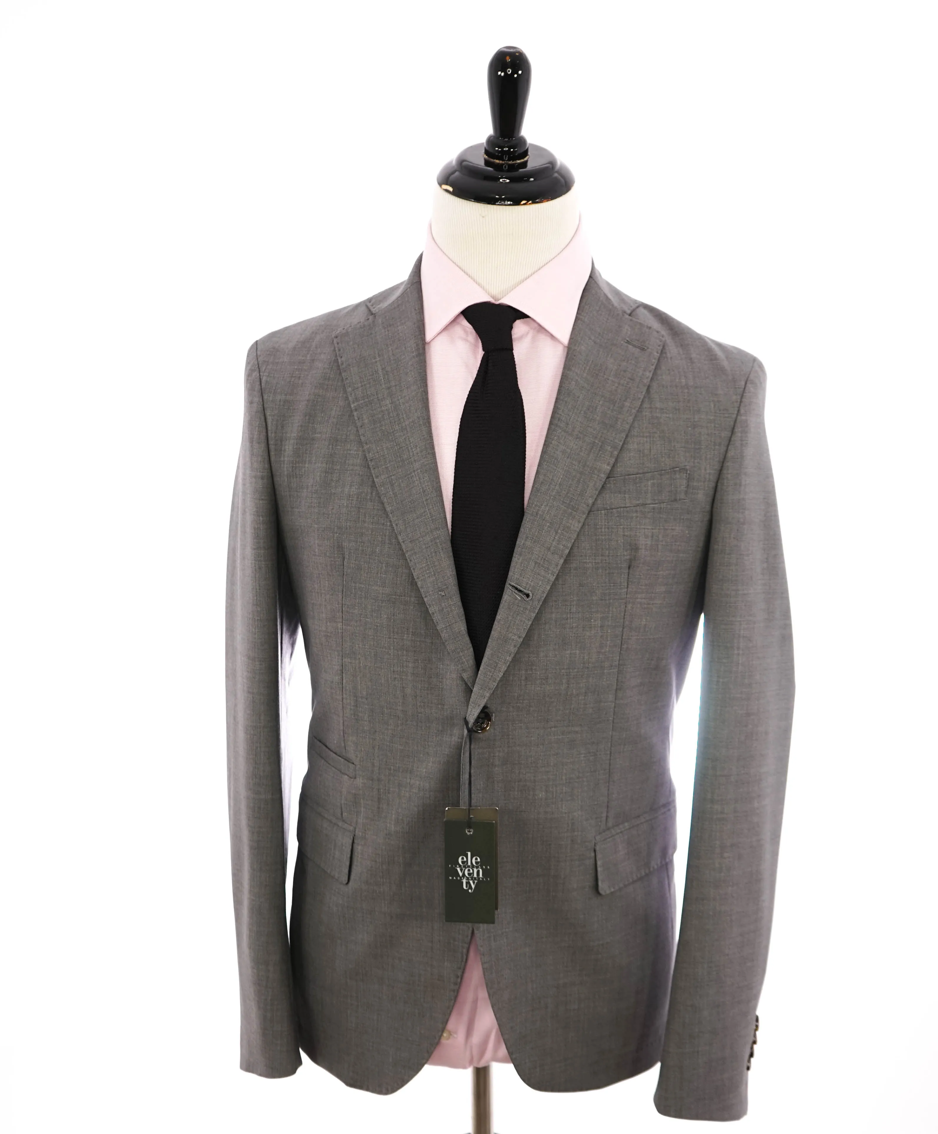ELEVENTY - Gray Wool & Elastane Performance Blazer - 36 (46 EU)