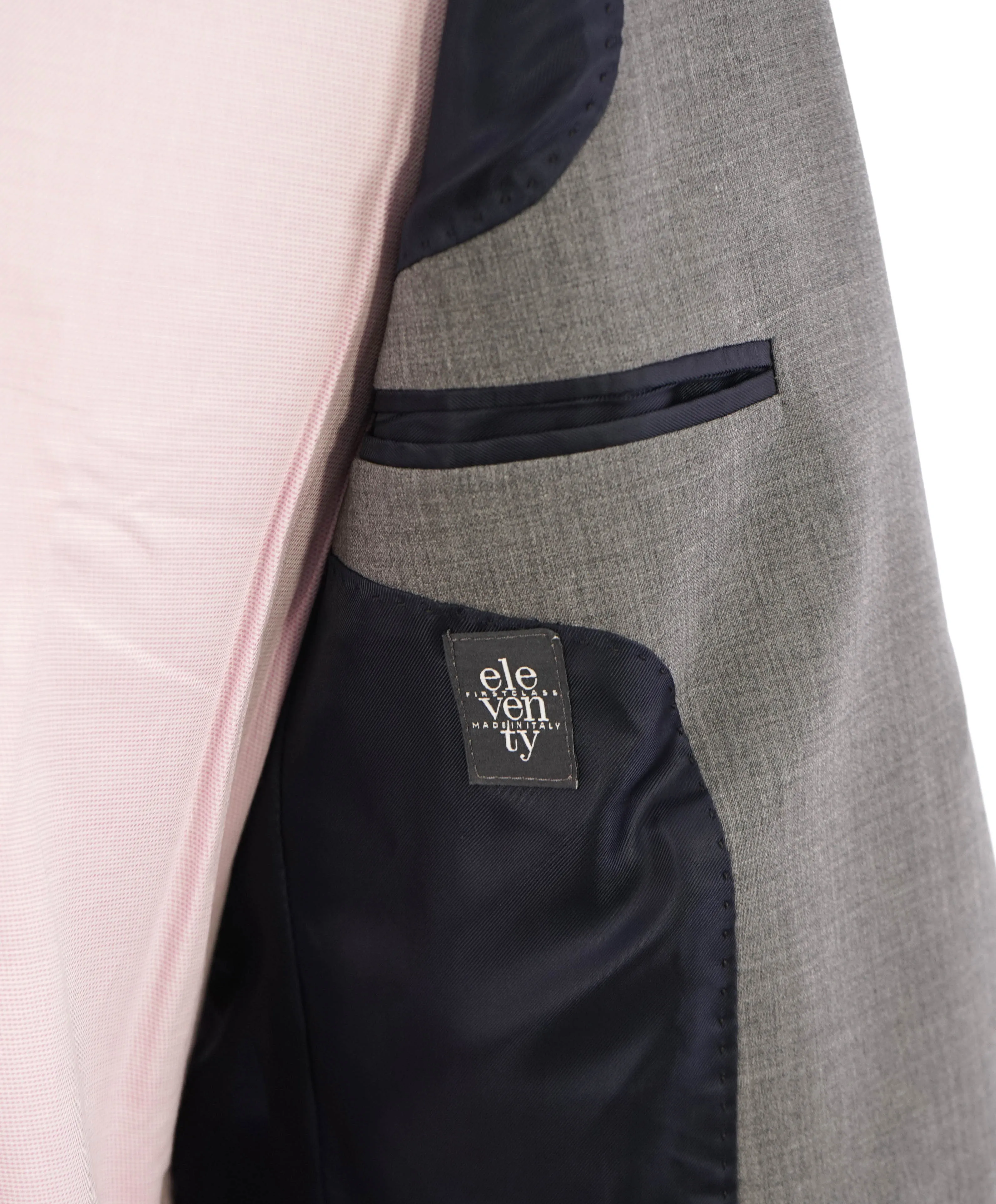 ELEVENTY - Gray Wool & Elastane Performance Blazer - 36 (46 EU)