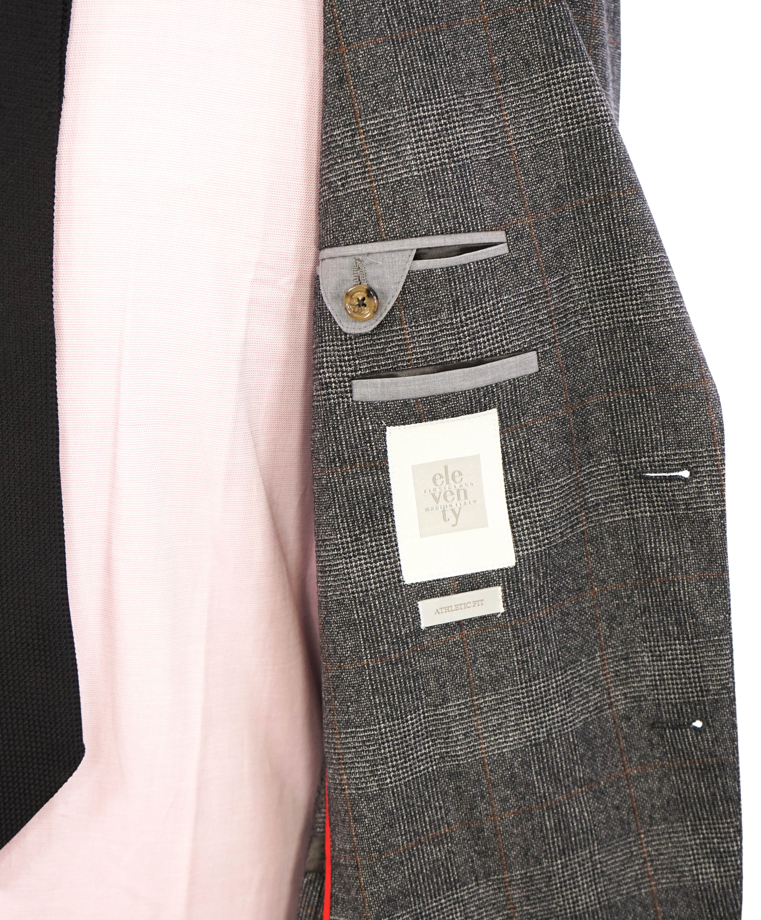 ELEVENTY - Prince of Wales Check Gray & Subtle Brown Blazer - 42 (52 EU)
