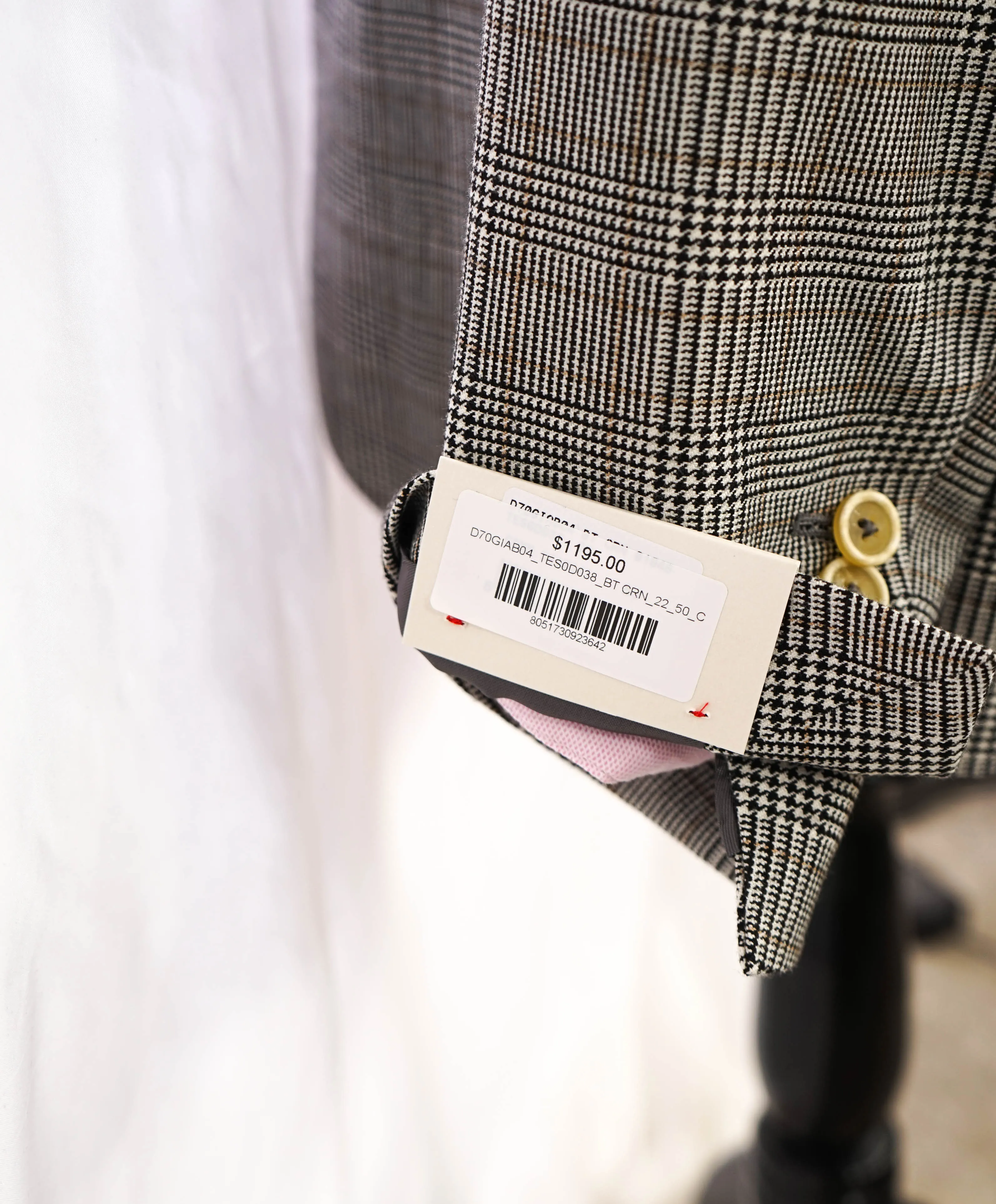 ELEVENTY - Prince of Wales Check Semi-Lined Soft Blazer - 40 (50 EU)