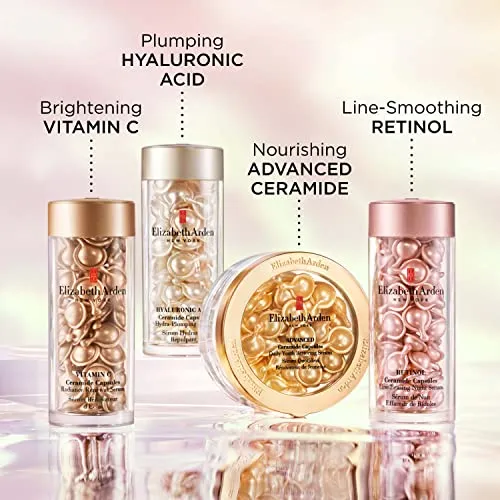 Elizabeth Arden Vitamin C Serum Ceramide Capsules, Radiance Renewal Serum, 30 Count
